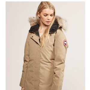 Victoria Parka Canada Goose Winter Coat Nude Tan